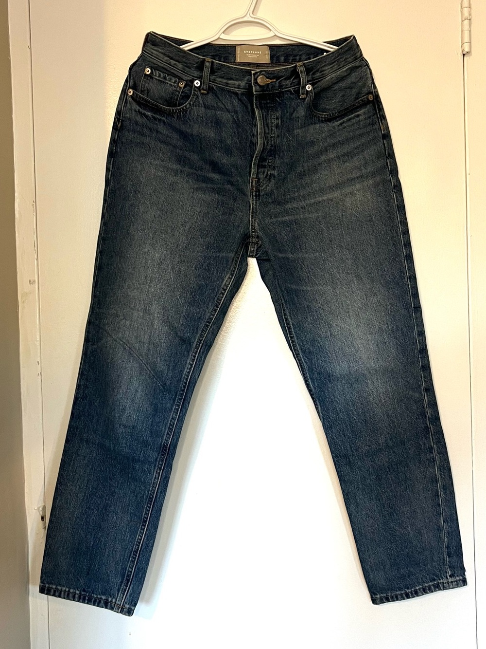 Everlane Women’s Cropped Blue Jeans